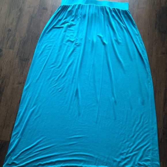 Loft turquoise maxi skirt - Picture 1 of 2